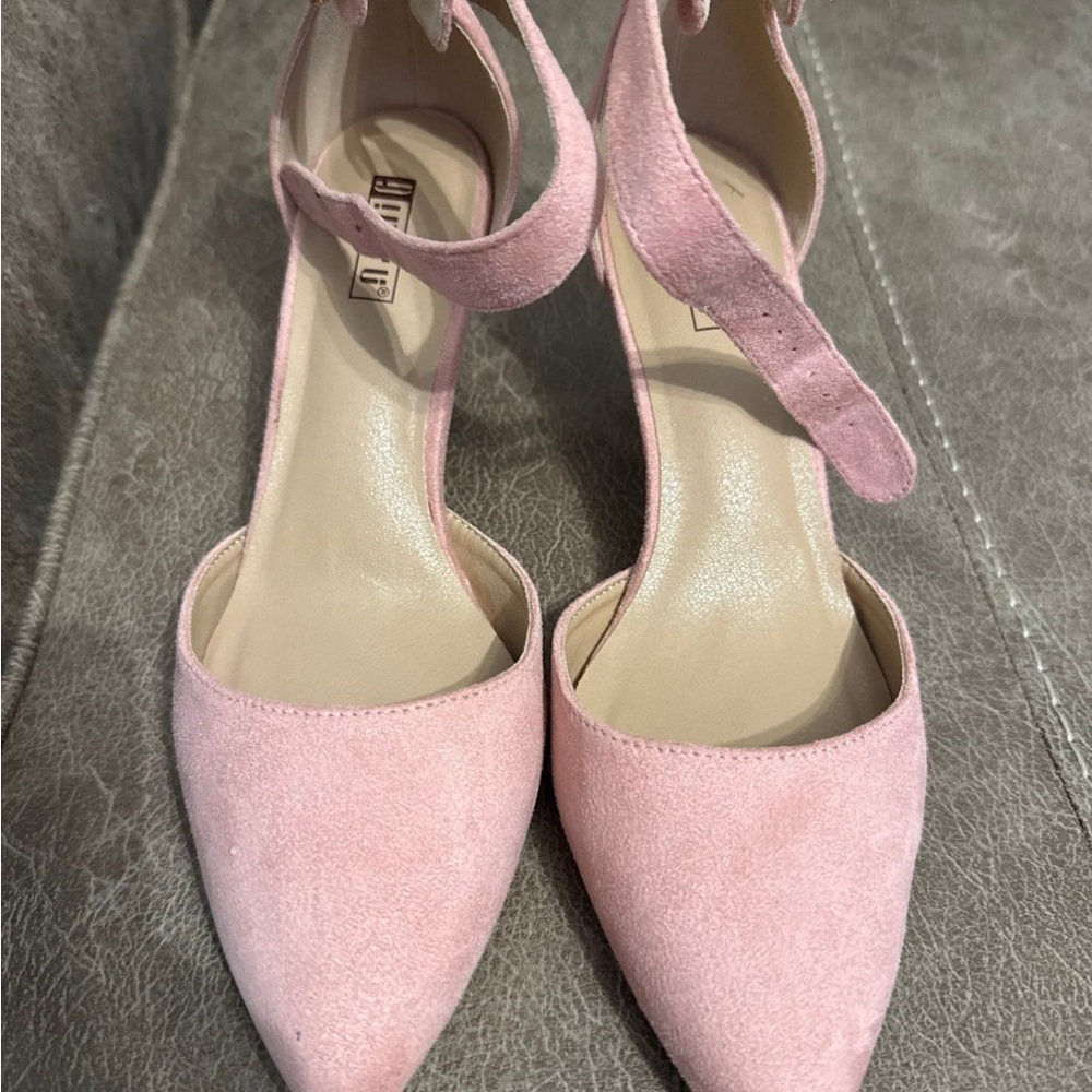 Aldo Pink Heels Elegant Suede